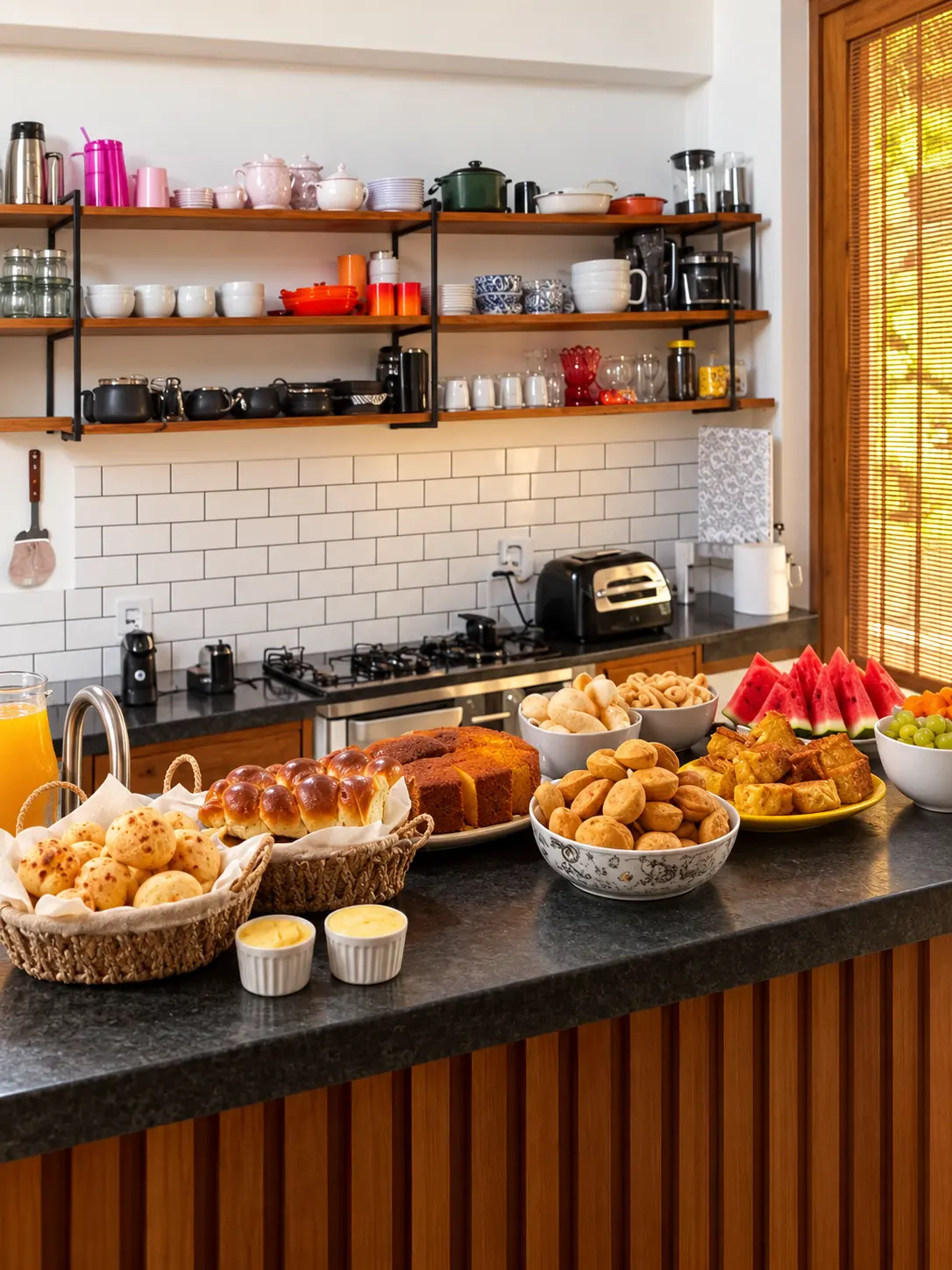 Café da manhã da pousada